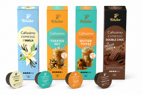 Set capsule cafea Tchibo Cafissimo Summer Flavour, 4 cutii/set